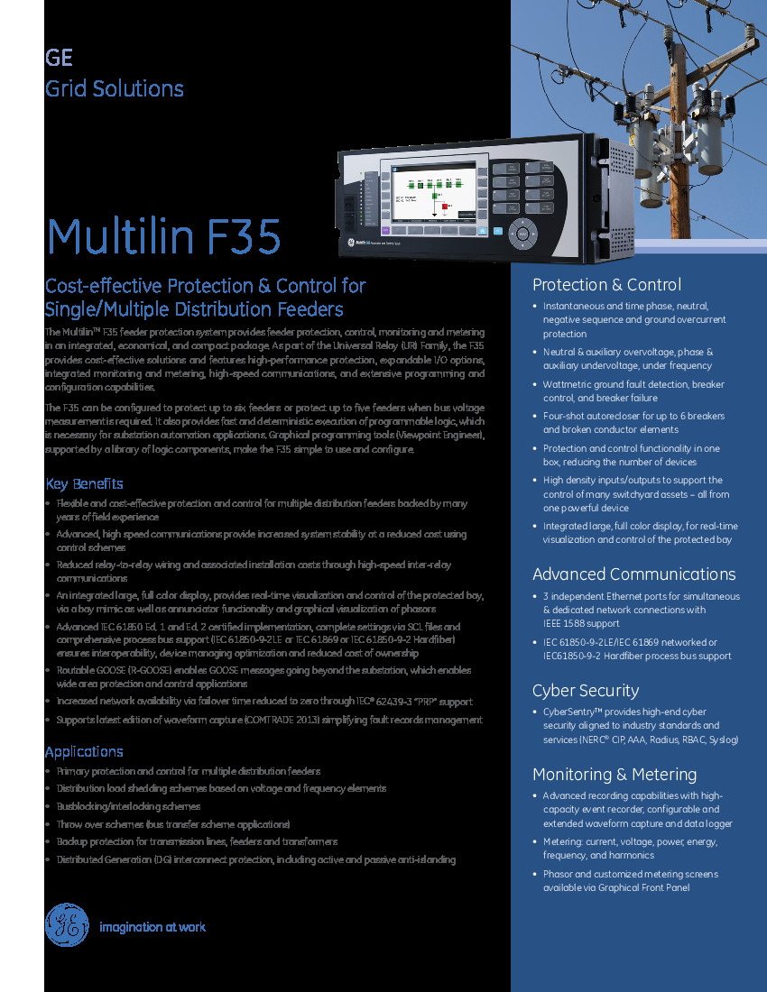 First Page Image of F35-G00-HCH-F8F-H6P-M8H-P6P-UXX-WXX GE F35 Universal Relays Brochure.pdf